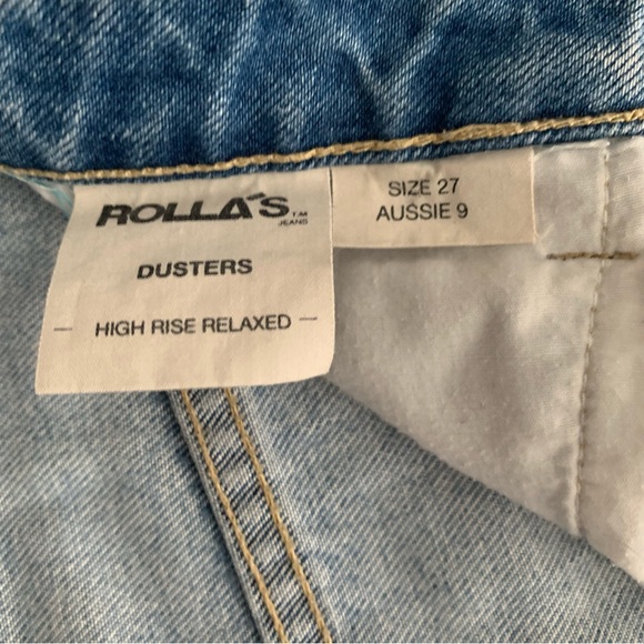 Rolla's Dusters High-Rise Relaxed Light-Wash Jean, Size 27 - Picture 10 of 12